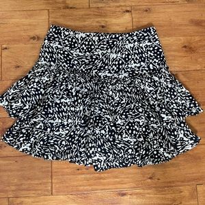 Maeve by Anthropologie black and white skirt
